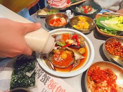 -草家酱蟹炭火烤肉店(珲春南路一店)