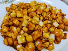 宫爆鸡丁-八次方密云水库鱼粘卷子·熏鸽子·农家菜