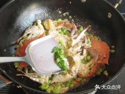 梭子蟹炒毛豆,鲜上加鲜