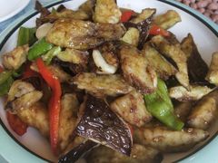 麻香蕉烧茄子-老庞家水馅包子馆