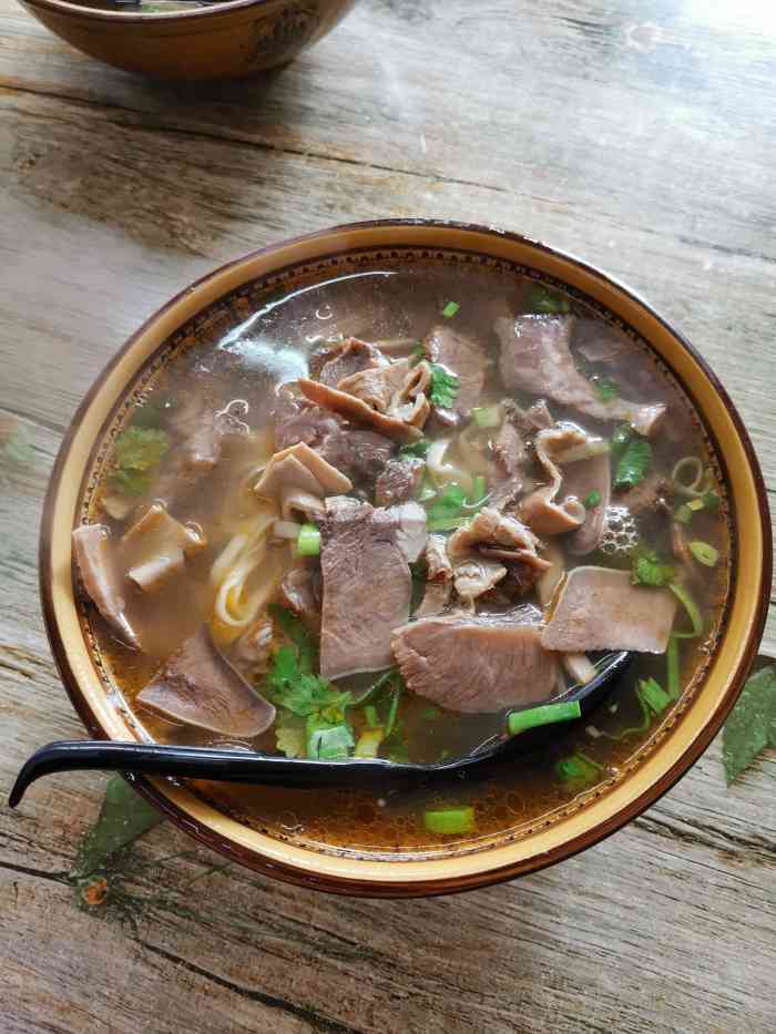 古法传统牛肉汤-"去了一次,说的老板加点汤,不耐烦的说没有.