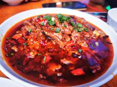 水煮牛肉片-九九牛肉馆(南山路店)
