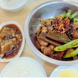 高记甏肉干饭还不孬哩