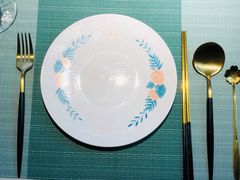 餐具摆设-蜜桃花开·中西融合菜E&W(南长街店)