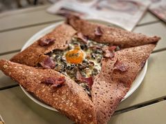 奶油培根鸡蛋荞麦可丽饼-salée