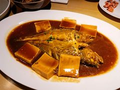 小黄鱼烧豆腐-老船坞水上餐厅(亚洲大酒店  东四十条店)