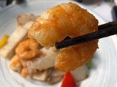 山药煎炒虾-洛缦音乐餐厅(工业展览馆万象城店)