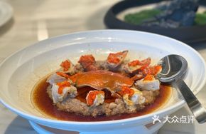 Oil-Vinegar Sauce Pork Patties with Mud Crab