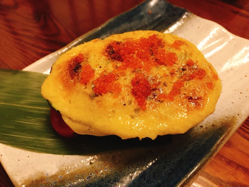 「焗明太子牛油果」 以为是个简单的芝士烤牛油果,没想到里面特别丰盛