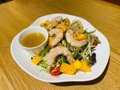 鲜柚芒果沙拉佐冰花酸梅酱-HELLO 27 意面·沙拉·帕尼尼