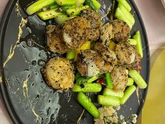 芦笋黑松露煎澳带-银都上海菜馆(粤海东路店)
