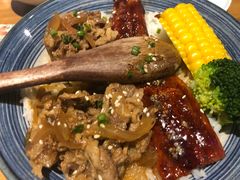 牛肉鳗蒲烧双拼饭-渔寿司·日本料理(艾尚天地店)
