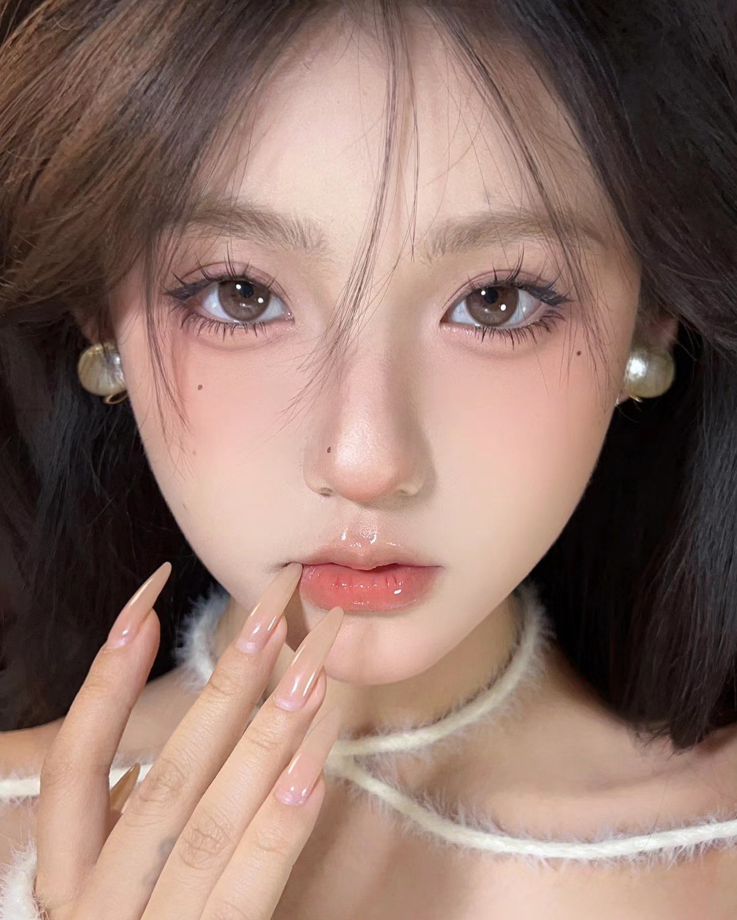 少女感满满的裸妆眼