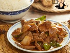 酱爆猪肝饭-阿文夜市豆浆油条(临潼路店)