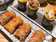 现烤雪花牛肉寿司-西月山居匠心创意料理(江汉路新佳丽广场店)