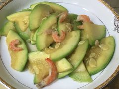仔南瓜炒河虾-唐伯虎新派湘菜馆(石夏时代广场店)