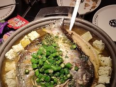 鲜青椒味烤鱼（凌波鱼）-师烤·豆花烤鱼(深圳坂田天虹店)