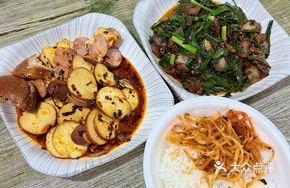 Lap cheong and Tofu Skin Salad