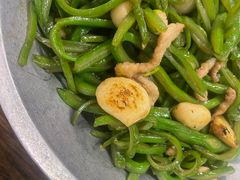 干锅长扁豆-双合园·海鲜水饺青岛菜(万佳广场店)