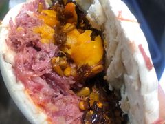 -清真马乐贝腊牛肉蛋黄菜夹馍(马蓉洒金桥店)