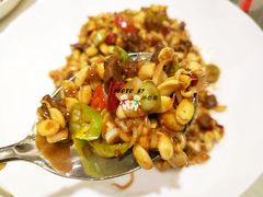 黄豆芽炒牛肉粒-南山鲜虾面·活鲜小馆·海味大连菜(南山总店)