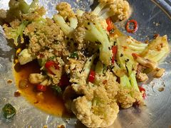 干锅有机菜花-叶派龙虾•招牌香辣蟹·海鲜(中海国际店)