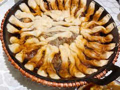 大公鸡粘卷子-华盛园卷子王农家菜水库鱼