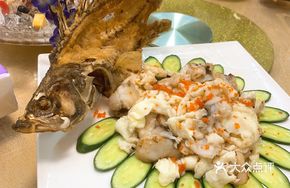Egg White Stir-fried Mandarin Fish