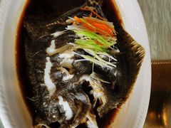 清蒸多宝鱼-烤肉季饭庄