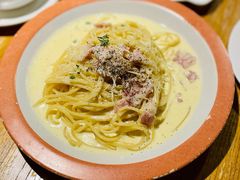 培根蛋黄奶油面-BISTROFIORE美伊娜(伊犁南路店)