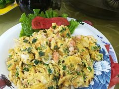 虾仁炒鸡蛋-日照大牌檔•小船海鲜(万平口店)