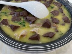 韭菜鸭血鹅肠-怡园饭店-餐厅(四望亭店)