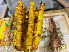 -山野的朋友露营炭火烤肉