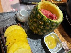 菠萝牛肋条烤肉-黑牛の店·和牛烧肉(大悦城店)