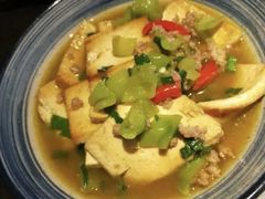青椒焖煎豆腐-老山村酒楼(白石洲店)