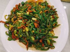 青椒毛豆米肉丝-怡园饭店-餐厅(四望亭店)