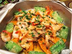 金蒜排骨烧焗开边虾-山泉公馆酒家(珠江新城店)