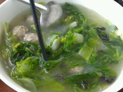 青菜肉丸汤-老头儿油爆虾(星光一期店)
