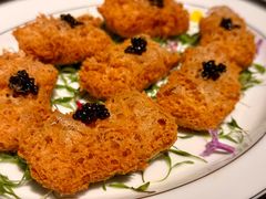 鱼子酱蜂巢九肚鱼-广州文华东方酒店·江-由辉师傅主理