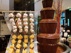 巧克力喷泉-北京希尔顿逸林酒店-逸轩西餐厅-自助餐厅