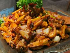 干锅虾＋排骨-炭舍干锅(华发商都店)