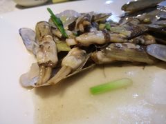 姜葱炒蛏子-台记小海鲜(七宝店)