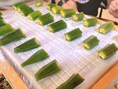 冰镇芥末秋葵-官塘鱻鱻鱼生