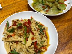 火腿炒农家豆腐皮-辣公子·千岛湖私房菜(滨江店)