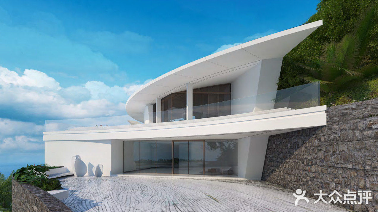 2000㎡的海边别墅，造型前卫, 室内更美！