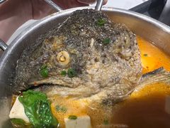 葱烤三文鱼头-石屋料理(南京西路店)