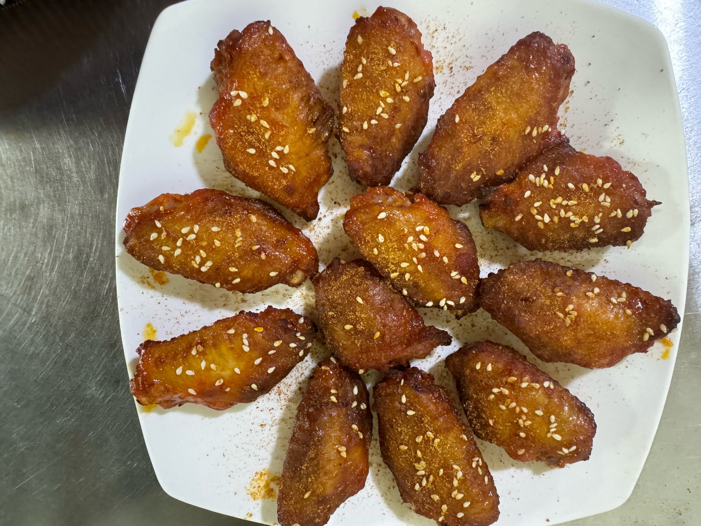 馕坑烤翅中也很好吃