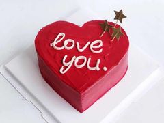 心形怦然心动动物奶油蛋糕-艾加柒克蛋糕茶歇甜品台(春熙路店)