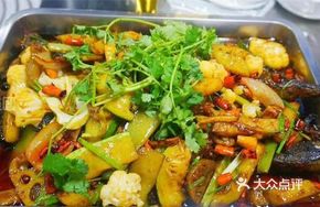 Stewed Intestine Grilled Fish