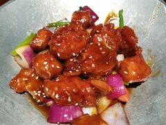 蒜香蜜汁排骨-绿茶餐厅(蓝色港湾店)